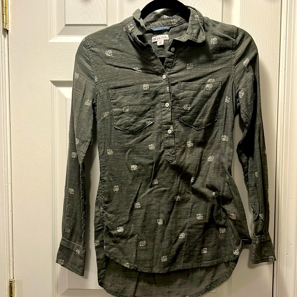 Green Elephant Shirt